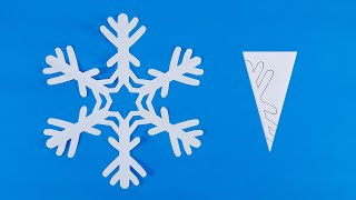 How to make a Snowflake out of paper  DIY Paper Snowflakes  Christmas Decoration Ideas [upl. by Eeralav421]