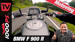 BMW F 900 R MotoVlog  Test vom BMW Mittelklasse Nakedbike [upl. by Jethro22]