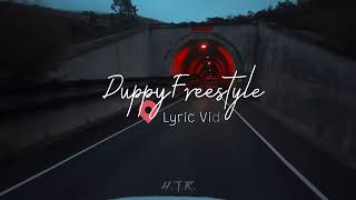 quotDuppy Freestylequot The Profit x Sazon Lyric Video [upl. by Nylissej]