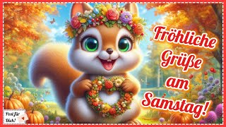 Farbenfrohe Grüße für einen schönen Herbsttag 🐿️🧡️ Post für dich und zum Teilen für WhatsApp amp Co 📬 [upl. by Aikehs]