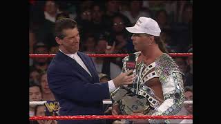 Vince McMahon interviews Shawn Michaels after winning the WWF Title at Wrestlemania XII 1996 [upl. by Hepsoj736]