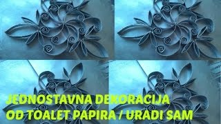 Jednostavni ukrasi od toalet papira  DIY  URADI SAM [upl. by Noirrad135]