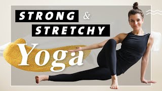 Yoga Ganzkörper Flow für einen starken und flexiblen Körper  Strong amp Stretchy  35 Min Mittelstufe [upl. by Latsyk]