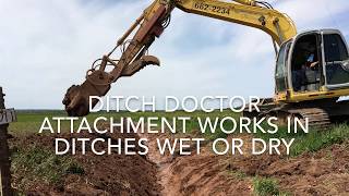 DitchDoctor  innovative ditch cleaning excavator attachment [upl. by Werby139]