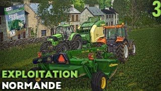 Farming Simulator 17  Exploitation Normande  DLC prochainement et faucheuse inédite  3 [upl. by Barney]