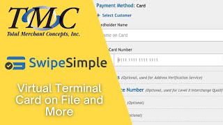 SwipeSimple  Virtual Terminal Card on File and More [upl. by Anyahs]