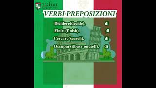 VERBI PREPOSIZIONI ilc italianlanguage italianlanguageschool shorts [upl. by Freeman]