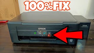 Epson L210L220L360L361L380 Printer Red light Blinking  Paper Jam Error [upl. by Giraud]