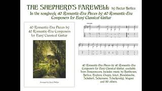 THE SHEPHERDS’ FAREWELL by Hector Berlioz Easy Classical Guitar [upl. by Animor433]