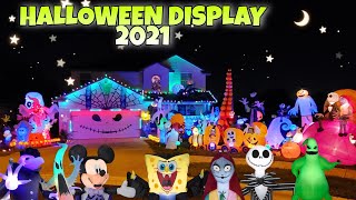 Huge Halloween Inflatable Blow Ups Display 2021 Halloween Inflatable Collection Airblown Day amp Night [upl. by Kermit665]