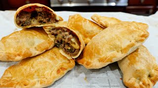 HOW TO MAKE BAKED GROUND BEEF EMPANADAS recipe [upl. by Fauver]