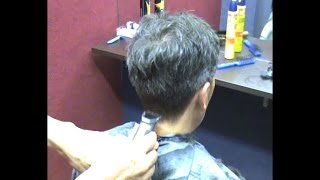 Corte Pelo HombreTerminación Cuello con Maquinilla [upl. by Jewelle585]