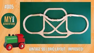 005 Vintage BRIO Early 90s Train Track Layout UPDATED [upl. by Sihonn]