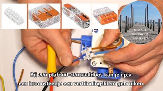 Kroonsteentje Verbindingsklem Doorvoer connector Lasklem Wago 221 serie [upl. by Jp]