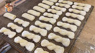 showing you how I make glaze cruller donuts [upl. by Pressman747]