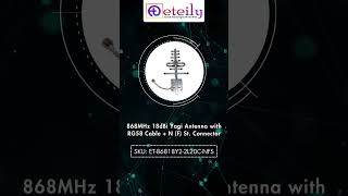 868MHz 18dBi Yagi Antenna with RG58 Cable L 20cm  N F St Connector Available at Eteily [upl. by Anerrol371]