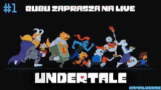 Streamy na poziomie Qubu gra w Undertale live 1 [upl. by Asinet]