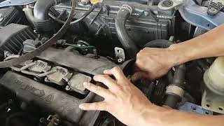 tukar timing belt saga BLM [upl. by Ytirahs]