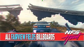 Need For Speed Heat All Billboard Locations Fairview Fields [upl. by Berthe]