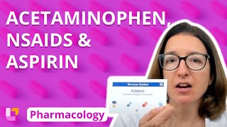 Acetaminophen NSAIDs amp Aspirin  Pharmacology  Nervous System  LevelUpRN [upl. by Dnivra]