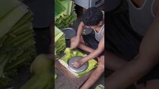 ⚡⚡ Leaf Plate Making Process⚡⚡ shorts telugufoodie esangathulu streetfood foodie omelette [upl. by Assisi]