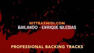 Bailando in the style of Enrique Iglesias MIDI Instrumental karaoke backing track [upl. by Yro]