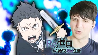 RE ZERO episode 6 part 2 1x11 reaction and commentary Rem [upl. by Piwowar]