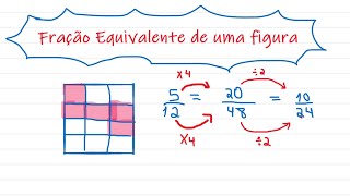 Fração Equivalente de uma figura geométrica [upl. by Buller466]