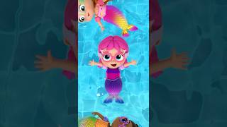 Swim Like a Mermaid 🧜‍♀️ Splish Splash Little Angel nurseryrhymes jill swimming [upl. by Bremer]