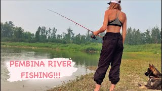 PEMBINA RIVER FISHING [upl. by Lemhar]