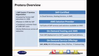 Webinar Running SAP DR Systems on the AWS Cloud [upl. by Anselmo]