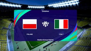 Poland vs Italy  Stadion Energa Gdańsk  202021 UEFA Nations League  PES 2021 [upl. by Amimej697]