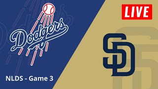 Los Angeles Dodgers vs San Diego Padres Live Stream  MLB Baseball NLDS  Game 3 [upl. by Michaella991]