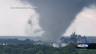 Tornado hits Posey County Indiana [upl. by Bonnette]