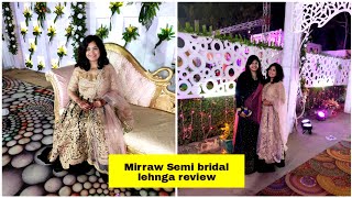 Mirraw Semi Bridal Lehnga Review  Rs 4500  Wedding Series  Riti Bhadani [upl. by Yromas235]