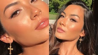 Smokey Brown Wing amp GLOWING Skin  MakeupBySarahButler [upl. by Htederem]