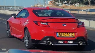 Subaru BRZ Premium MT on Road 2 at Shefayim [upl. by Ennaoj]