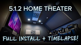 512 Home Theater Tour  Timelapse w Heco Speakers Sony TV SVS Sub amp Integra [upl. by Einnaj]