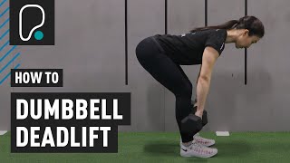 COMPOUND EXERCISES  How to do a Dumbbell Deadlift [upl. by Uot]