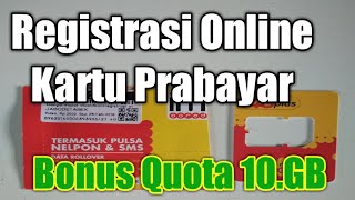 Cara Registrasi kartu indosat via online [upl. by Rahas]