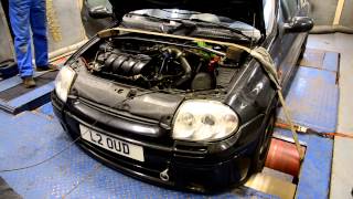 Clio 172 Turbo  Made 308bhp on the rollers [upl. by Brodie]