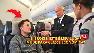 Homem INSULTA Elon Musk em um voo de primeira classe imediatamente se arrepende quando é REVELADA [upl. by Purington]