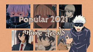 Popular 2021 anime Decals Jujutsu KaisenSk8Horimiyaaot  Roblox  aueie [upl. by Nannerb]