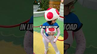 Was so excited to meet Toad fyp viral toad universalstudioshollywood foryou bowser [upl. by Yrro]