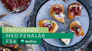 Tapasbrød med fenalår  MatPrat [upl. by Thorsten]