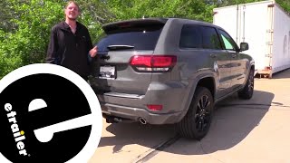 etrailer Trailer Hitch Installation  2020 Jeep Grand Cherokee [upl. by Yttel]