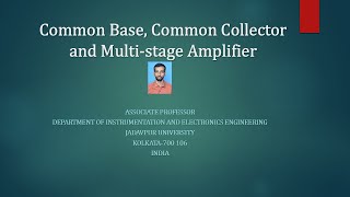 Common base common collector and multistage amplifier [upl. by Okoyik]