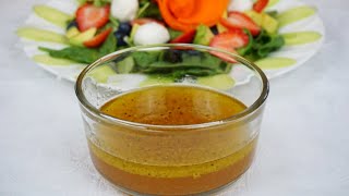 Receta fácil y rápida VINAGRETA DE NARANJA casera muy rica para sus ensaladas [upl. by Onilatac]