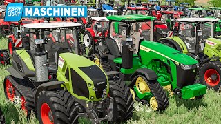 LS22 Alle TRAKTOREN MASCHINEN und GERÄTE im FARMING SIMULATOR 22  Spotlight [upl. by Konstance119]