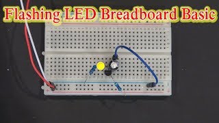 Flashing LED With 2n2222 Transistor [upl. by Reniar]